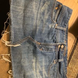 Mini jean skirt